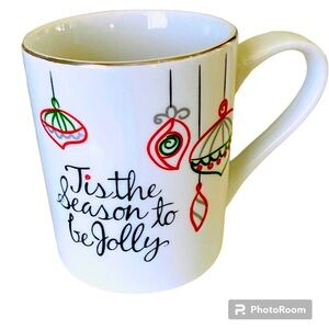 ST. NICHOLAS SQUARE CHRISTMAS HOLIDAY MUG CUP COFFEE TEA SET OF 4 NEW